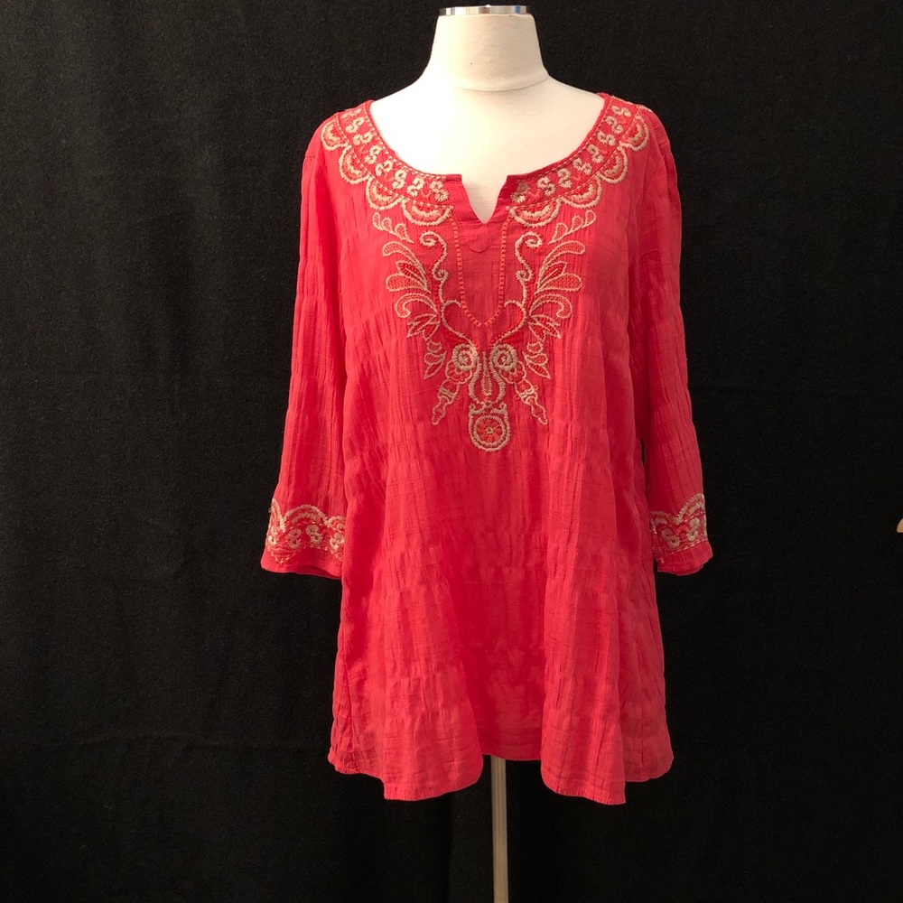 Monoreno embroidered tunic